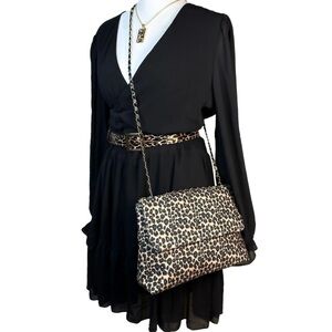 Leopard Print Crossbody Sling Bag‎ with Magnetic Closure Mob Wife